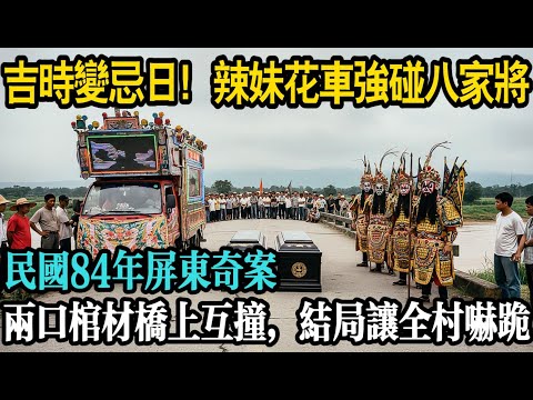 民國84年屏東奇案！「辣妹花車」強碰「八家將」！兩口棺材橋上互撞，兩口棺材搶一條路，揭開了台灣農村最黑暗的「吃人」真相...#原創#情感#民間故事#真實故事#中老年生活 #台灣