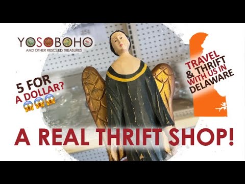 Upscale thrifting? π€ THEN We Find a REAL THRIFT SHOP! π± $.25 and $1!?! Thrifting Delaware! π