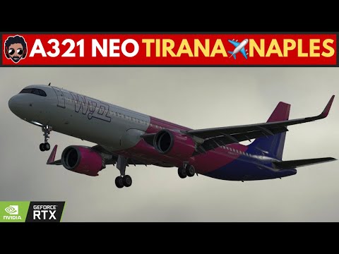 Wizz Air | Tirana (LATI)✈Naples (LIRN) | Full Flight | Airbus A321-271NX | 9H-WDE