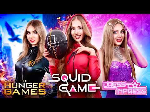 Squid Game, Dress to Impress & Hunger Games! Überlebe jedes Extreme Spiel im echten Leben