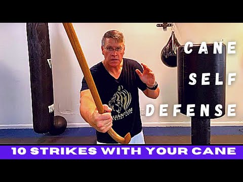 Cane self defense training: 10 Strikes to learn now using your walking cane