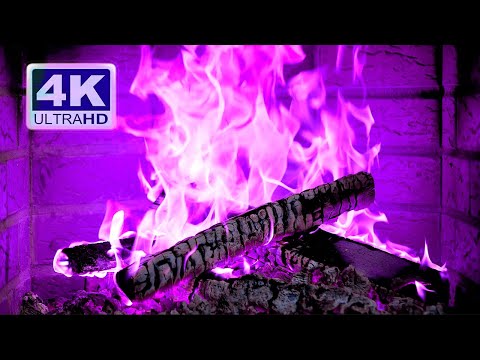 🔥 PURPLE FIREPLACE 4K Ultra HD