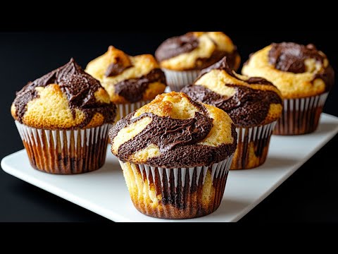 These Swiss cocoa muffins are simply amazing! So tender that they just melt in your mouth!
