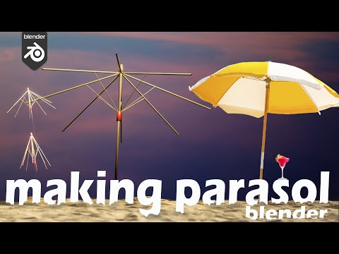 Blender, Making animatable umbrella, Part1: structure rigging