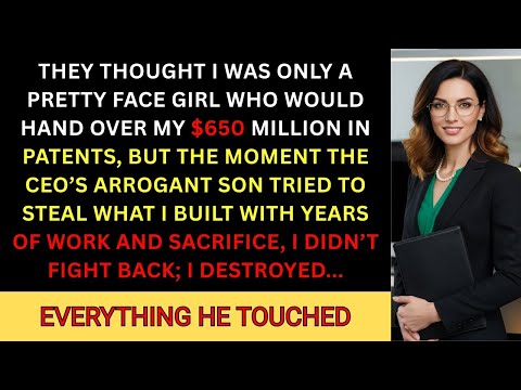 They Called Me a Pretty Face. The CEO's Son Targeted My $650M Patents… Huge mistake.