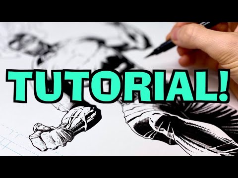 How To Use STRONG BLACKS In Comic Book Drawings! *Tutorial*