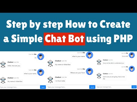 Step by step how to create a simple chatbot using PHP | With Source Code