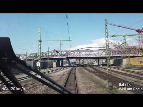 Führerstandsmitfahrt | Basel Bad Bf nach Frankfurt (Main) HBF | BR401 (ICE1)