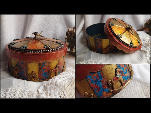 Vintage box ♡♡♡Decoupage tutorial