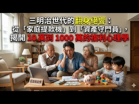 三明治世代的翻身絕響：從「家庭提款機」到「資產守門員」，揭開 10 萬到 1000 萬的複利心理學