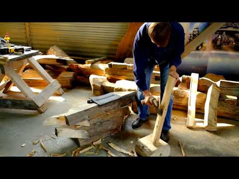 Изготовление топорища и насадка топора   Александр Любимцев, мастер класс 720p