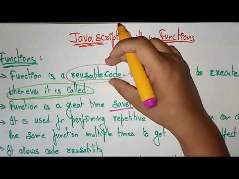 Javascript Functions | Builtin & User defined | WT | Web Technology | Lec-33 | Bhanu Priya