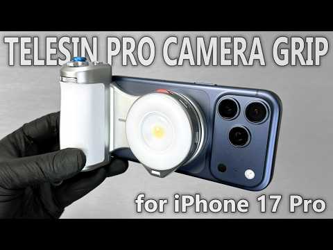 Telesin Pro Shot Imaging Grip + Flashlight for iPhone 17 Pro | Review and Test! - Unboxing ASMR