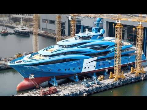 This is how $600,000,000 Mega Yacht is Built - US Billionaires can buy this SuperYacht (Megafactory)