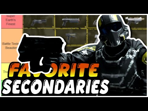 Helldivers 2 - My Favorite Secondary Weapons Tier List