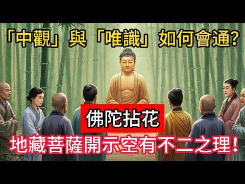 「中觀」與「唯識」如何會通？佛陀拈花，地藏菩薩開示空有不二之理！#佛學 #正能量 #菩提解脫道 #佛教文化 #佛教故事 #人生感悟