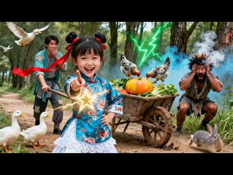 飢荒年全村啃樹皮！本寶直接用電烤烤肉！全村罵我小妖怪，爹爹卻誇我好手藝！嘿！那就看小妖怪怎麼在荒年把爹爹養得白白又胖胖！#短劇 #短劇全集 #drama  #大陸短劇 #萌娃  #逆袭#种田