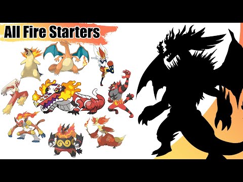 All Fire Starters Pokémon Fusion Gen 1 to Gen 9 | Max S