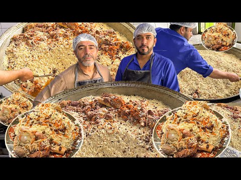 Giant 150+KG kabuli pulao cooking recipe in Afghanistan| Afghanistan Traditional street food video