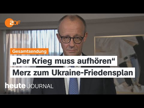 heute journal vom 23.11.25 Merz zu Ukraine-Friedensplan, Zukunft des Handels, Gewalt im Krankenhaus