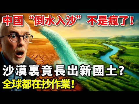 中國“倒水入沙”不是瘋了！沙漠裏竟長出新國土？全球都在抄作業！