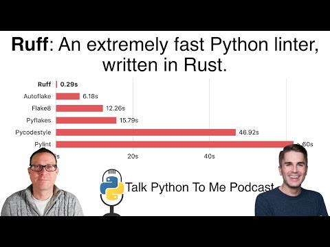 Ruff - The Fast, Rust-based Python Linter - Talk Python to Me Ep.400