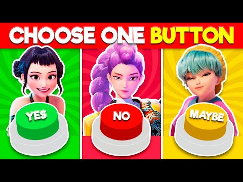 KPOP DEMON HUNTERS π’ YES π΄ NO π‘ MAYBE Challenge π€ Choose One Button!