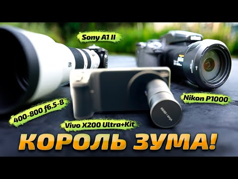 СМАРТФОН vs профессиональная КАМЕРА: Vivo X200 Ultra Kit vs Sony A1 II vs Nikon Coolpix P1000