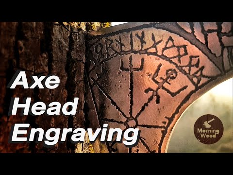 Viking Axe Blade Engraving