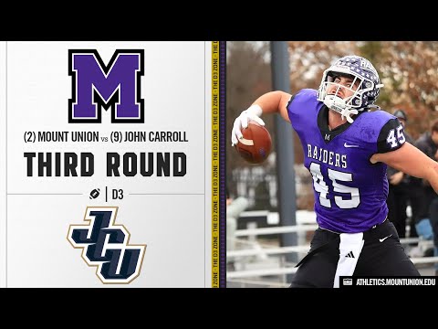 #2 Mount Union vs. #9 John Carroll Highlights (AMAZING GAME) | D3 Football Playoffs 2025