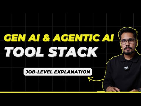Generative AI & Agentic AI Tool Stack 2026 | Gen AI Course Beginners