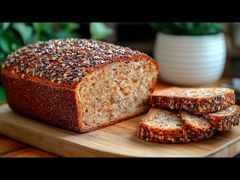 Gesundes Brot in 15 Minuten! Ohne Mehl und Hefe!