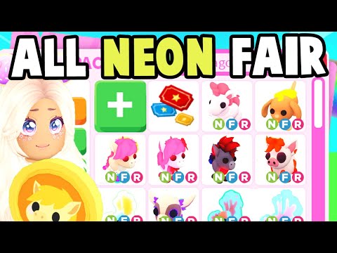 Getting Every Neon State Fair Pet in Adopt Me!