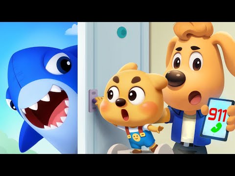 Knock Knock A Shark's at the Door | Useful Story | Safety Rules for Kids | Sheriff Labrador