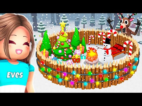 I Built the COZIEST CHRISTMAS BASE in 99 Nights in the Forest!