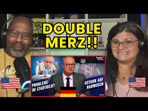 Americans React to The Heute-Show |  Merz's "Cityscape" comment | CDU Revolt