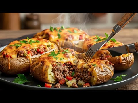 Incredibly delicious potatoes with minced meat in 15 minutes! The simplest recipe for dinner!