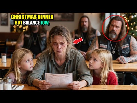 Poor Mom Takes Twins to Eat With $20 on Christmas Eve, Then Hells Angel Walks In And Stuns All…