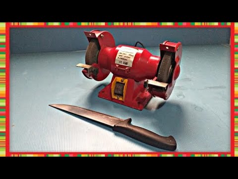 نصائح و إرشادات مهمّة لسنّ السكين على آلة الجلخ الثابتة.