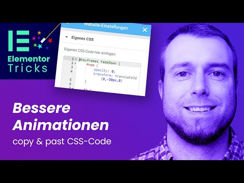 Elementor Trick: Bessere Animationen mit CSS 👉🏻 copy & paste