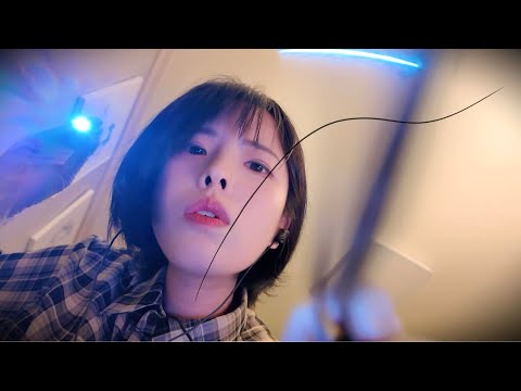 Subscribers, did you know there's hair in your eyes? ASMR