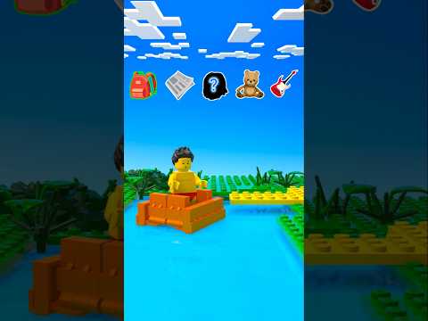 Will a Guitar Boat Hold My Weight? Inspired by MrBeast #lego #shorts #trending #remix