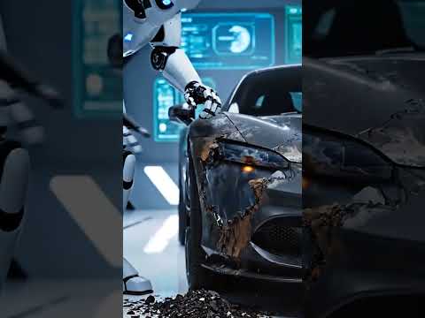 ASMR Car Restoration! Hero Robot Fixes Burnt 2024 Ferrari SF90