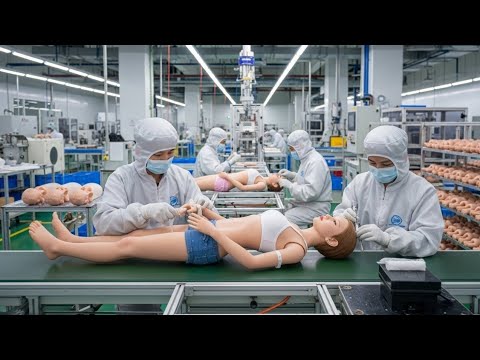 Inside China's Ultra-Realistic Silicone Doll Factory: From Liquid Gel to Humanoid (Full Process)