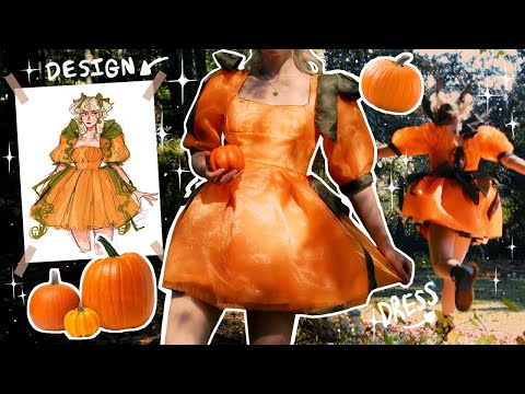 I MADE THE PUMPKIN DRESS 🎃