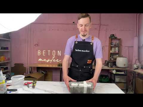 Пошаговое создание кашпо из бетона своими руками за 35 рублей