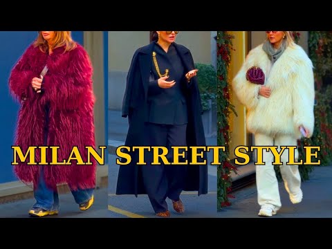 Italian winter fashion in Milan✨Street style shaped by elegance, confidence and modern luxury 