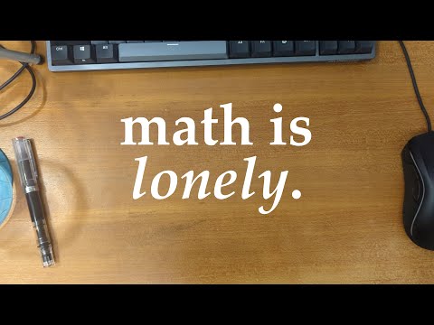 doing math is lonely