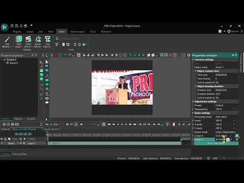 video volume increasing/Decreasing,zooming and rotating of video|vsdc