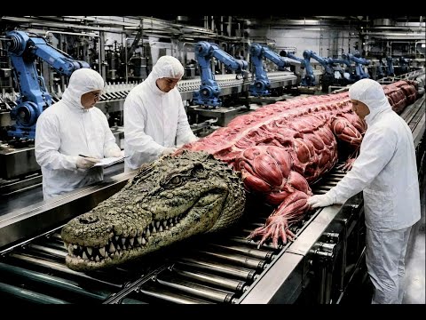 Inside a state-of-the-art crocodile meat and skin processing plant: An incredible process.